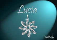 Lucia - přívěsek stříbřený